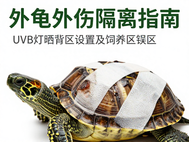 乌龟外伤包扎与隔离指南,UVB灯晒背区设置及饲养误区纠正