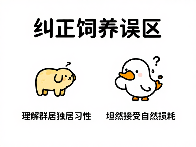 纠正饲养误区，理解群居独居习性，坦然接受自然损耗