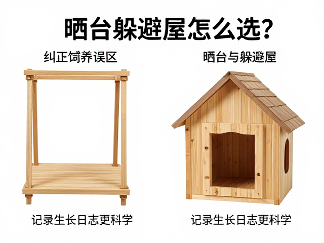 纠正饲养误区！晒台躲避屋怎么选？记录生长日志更科学