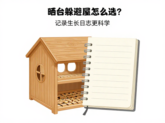 纠正饲养误区！晒台躲避屋怎么选？记录生长日志更科学