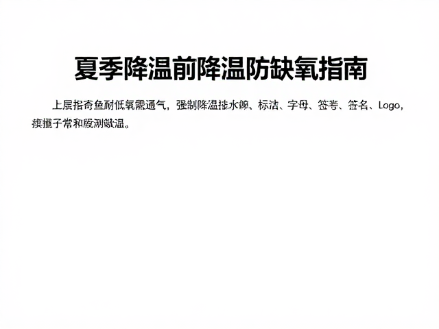 上层栖息鱼耐低氧需通风，夏季降温防缺氧指南