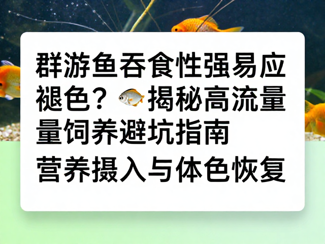 群游鱼吞食性强易应激褪色？揭秘高流量饲养避坑指南