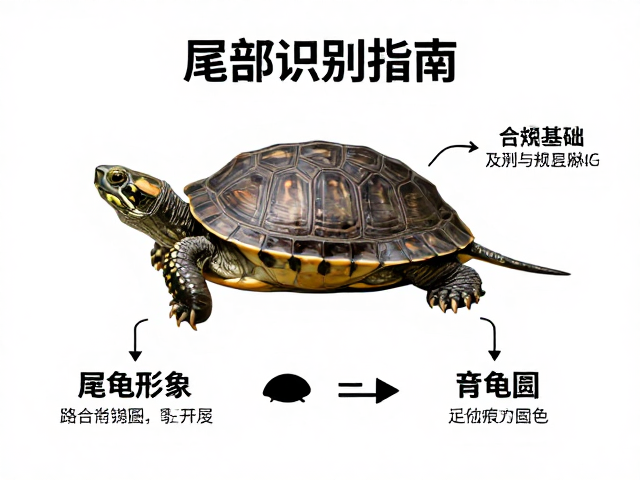 龟鳖目雌性尾短圆,外形特征解析与识别指南