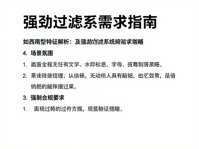 如何鉴别幼苗?西南型特征解析及强劲过滤系统需求指南