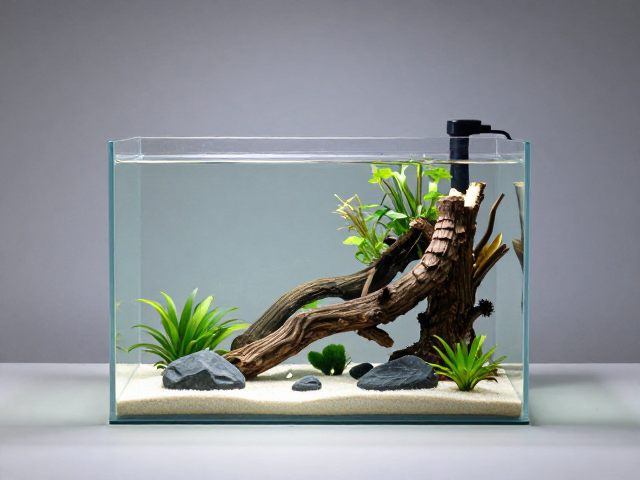 简约裸缸造景指南,定期换水与攀爬路径设计,打造高流量宠物生态