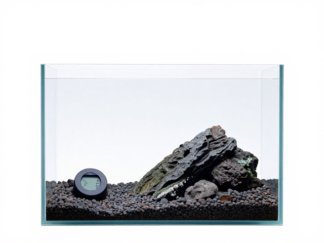 简约裸缸造景指南,火山石颗粒搭配湿度计,打造高活雨林缸