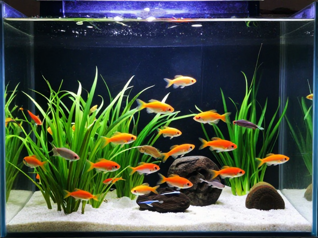 群游草缸鱼推荐，适度光照促体色，打造灵动水族造景