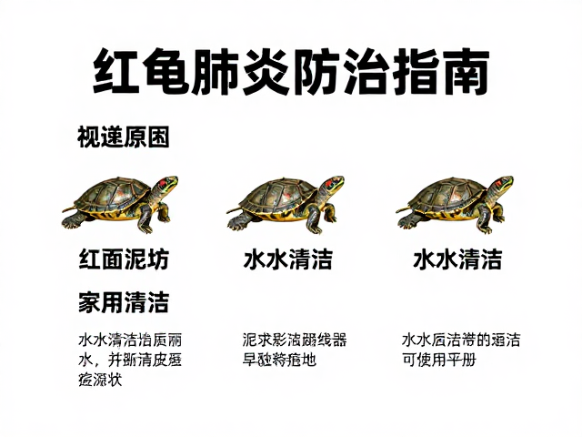 红面泥龟肺炎防治指南,水质清洁是关键