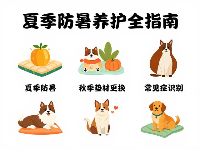 夏季防暑,秋季垫材更换,常见病症识别,宠物养护全指南