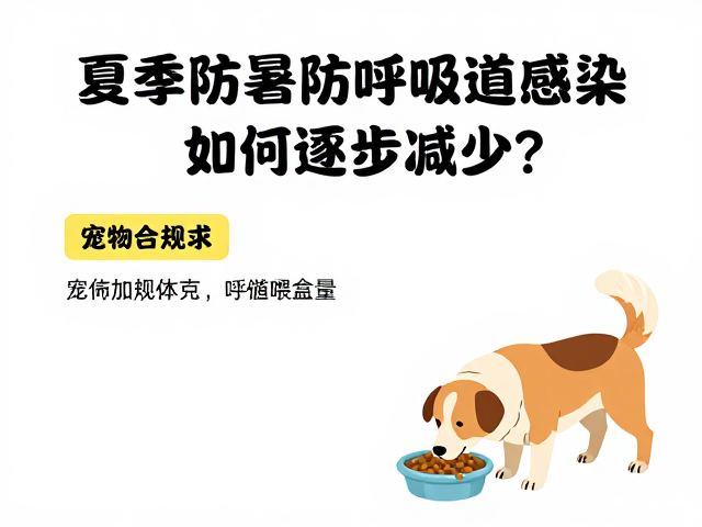 夏季防暑防呼吸道感染,宠物喂食量如何逐步减少?