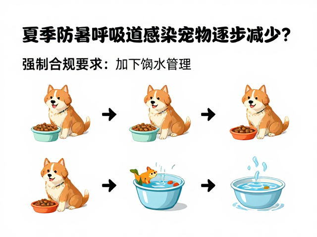 夏季防暑防呼吸道感染,宠物喂食量如何逐步减少?