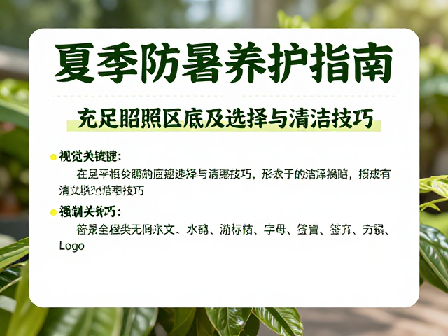夏季防暑养护指南,充足日照区底材选择与清洁技巧