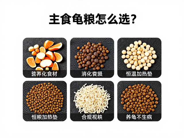 主食龟粮怎么选?易消化食材搭配恒温加热垫,养龟不生病