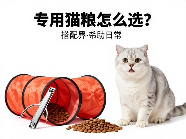 专用猫粮怎么选?搭配猫隧道猫屋与指甲剪,打造科学养宠日常