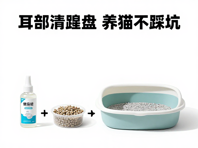 专用猫粮怎么选?耳部清洁液与猫砂盆搭配指南,养猫不踩坑