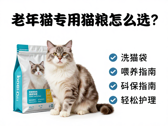 老年猫专用猫粮怎么选?洗猫袋,喂养指南助你轻松护理