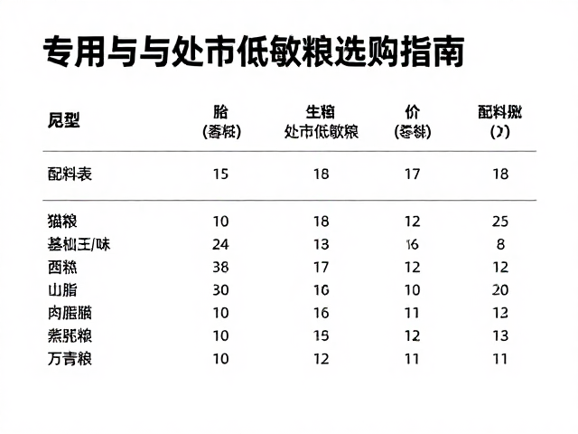 新手养猫入门,专用猫粮与处方低敏粮选购指南