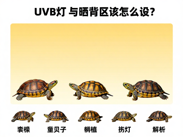纠正饲养误区，UVB灯与晒背区怎么设？常见龟种全解析