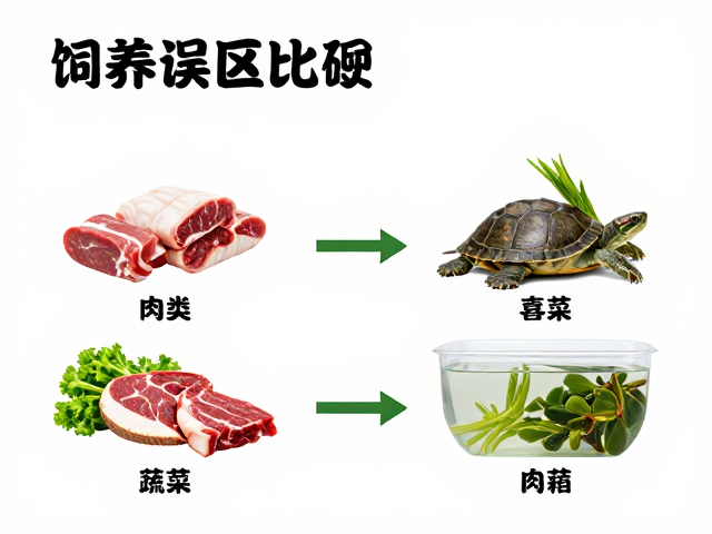 乌龟饲养误区纠正，肉类蔬菜比例与开箱入缸全指南
