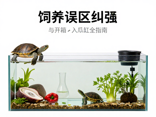 乌龟饲养误区纠正，肉类蔬菜比例与开箱入缸全指南