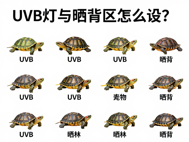 纠正饲养误区，UVB灯与晒背区怎么设？常见龟种全解析