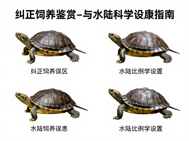 纠正饲养误区,龟类品种鉴赏与水陆比例科学设置指南