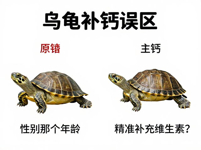 乌龟补钙误区,如何通过性别年龄精准补充维生素?