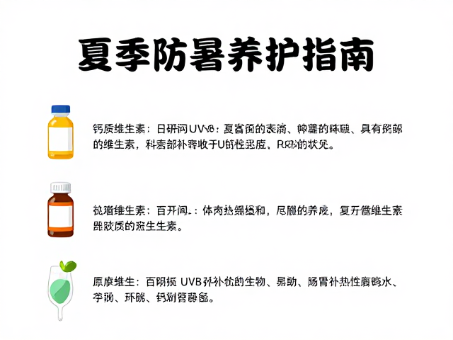 夏季防暑养护指南,钙质维生素与UVB光照科学补充法