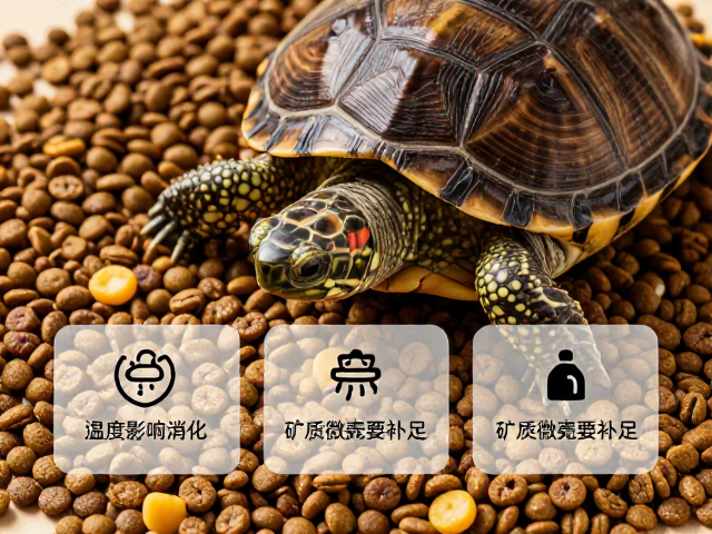 主食龟粮怎么选?温度影响消化,矿物质微量元素要补足