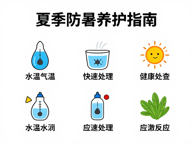 夏季防暑养护指南,记录水温气温,快速处理应激反应