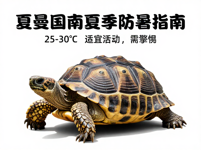 赫曼陆龟夏季防暑指南,25-30℃适宜温度,春季活动增加需警惕
