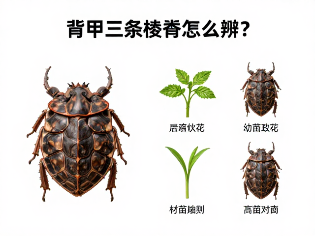 背甲三条棱脊怎么辨?幼苗鉴别技巧与图谱对照指南