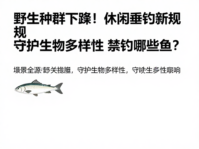 野生种群下降！休闲垂钓新规，守护生物多样性，禁钓哪些鱼？
