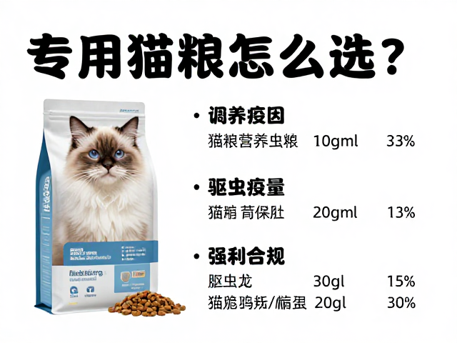 专用猫粮怎么选?驱虫疫苗与容量尺寸全攻略