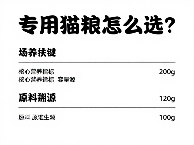 专用猫粮怎么选?驱虫疫苗与容量尺寸全攻略