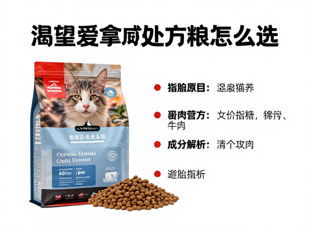渴望爱肯拿减肥处方粮怎么选?专用猫粮避坑指南