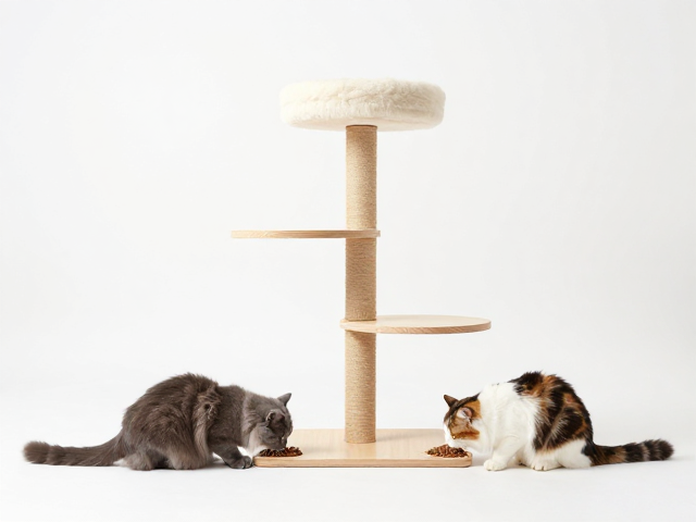 高爷家专用猫粮搭配猫跳台，科学喂养与互动的终极指南