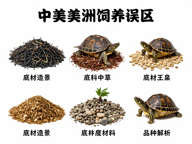 中美洲龟饲养误区,底材造景搭配指南与品种特点解析