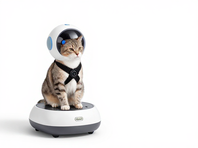 智能逗猫机器人配齐专用猫粮与安全带,养宠更高效安全