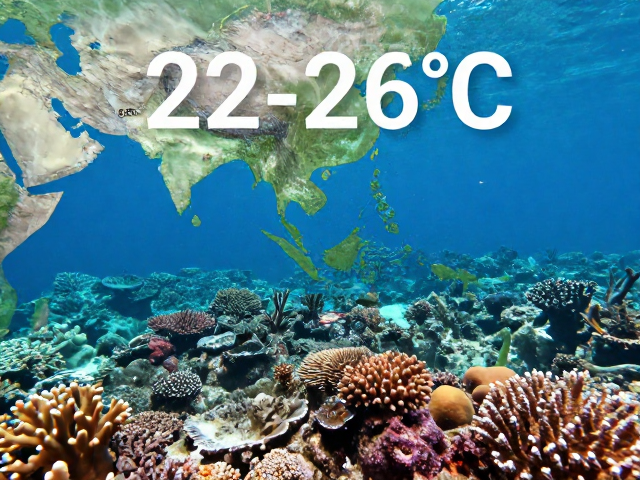 热带珊瑚礁海域水温22-26℃的季节性变化与最佳观赏期