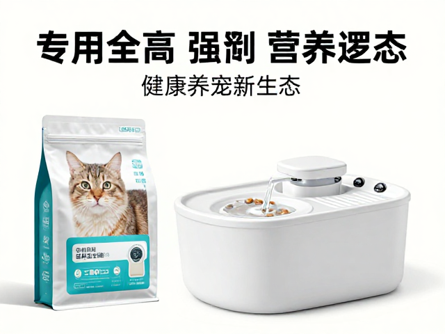 专用猫粮搭配豆腐砂与流动饮水机,打造健康养宠新生态