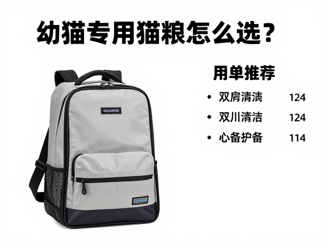 幼猫专用猫粮怎么选?宠物双肩背包推荐与必备用品清单