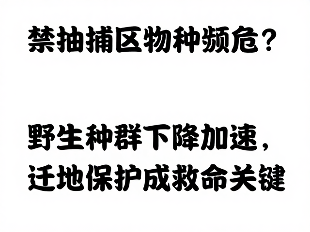 禁捕区物种濒危？野生种群下降加速，迁地保护成救命关键