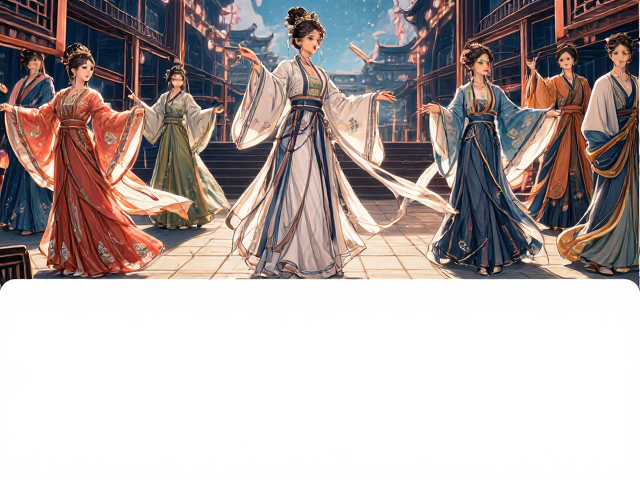 古装汉服演出舞绣，节庆舞台服饰绣制工坊匠心打造
