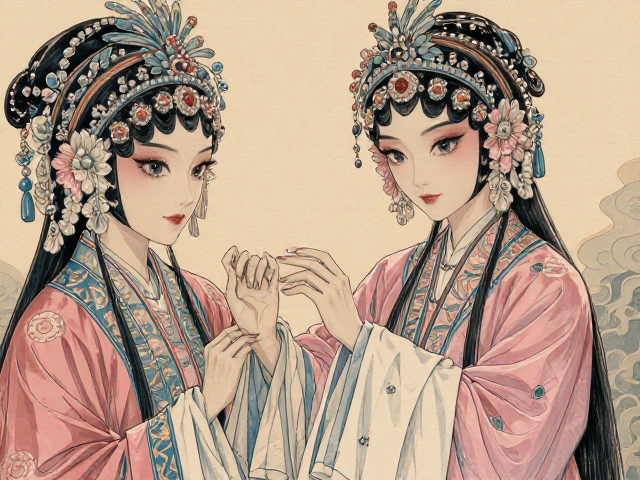 色彩晕染与神态捕捉的艺术表达