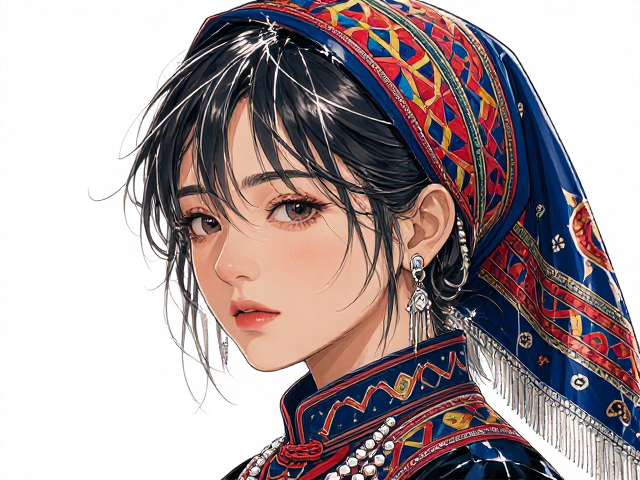 川西羌绣头帕，明快热烈中的少数民族原生态之美