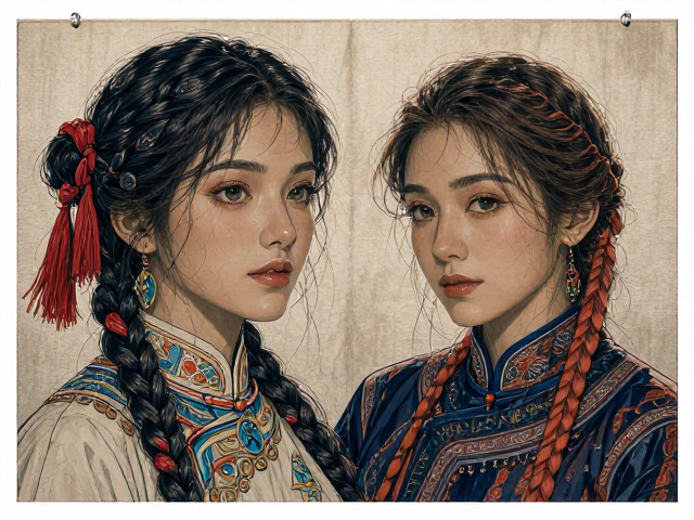 羌绣民族风装饰挂画成品，轻柔除尘，尽显针法古朴粗犷之美