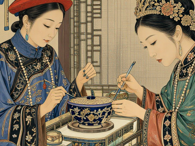 描金工艺的装饰美学与细节呈现