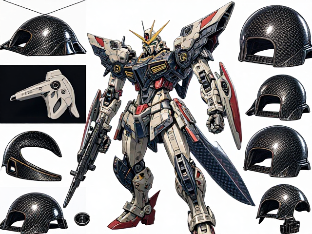 Bandai Premium碳纤维改件,高端量产通用件实测,提升模型质感