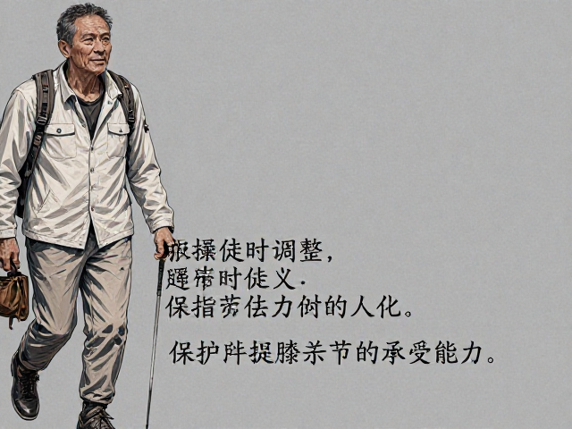老年徒步指南,根据体力随时调整,保护膝关节承受能力